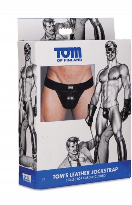 Actual product image Tom of Finland Leather Jockstrap (M, L)