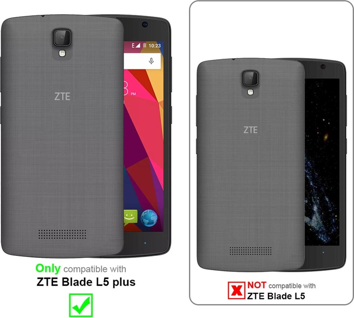 Actual product image Cadorabo Book Invisible Magnet Cover (ZTE Blade L5 Plus)