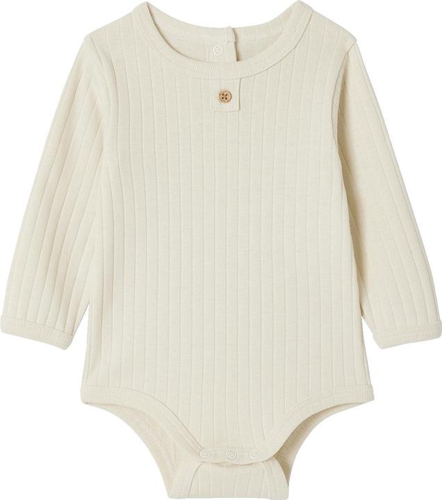 Produktbild Vertbaudet Bio-Kollektion: 2er-Pack Baby Langarmbodys mit Öffnung hinten (56)