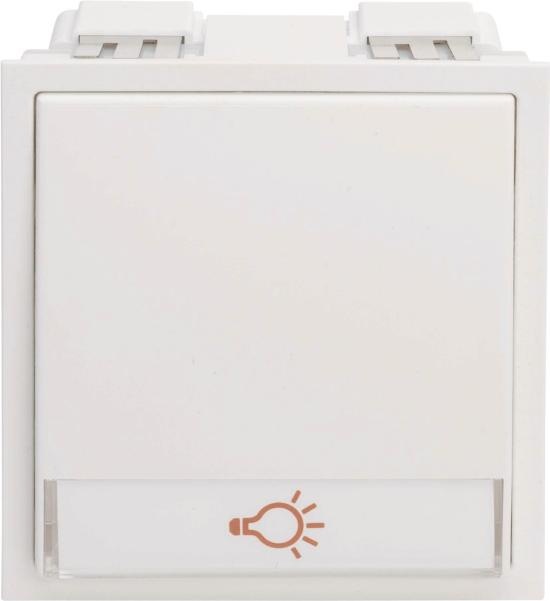 Produktbild Renz Tastenmodul 97-9-85273 1 Lichttaster weiss (alt: 97-9-85102)