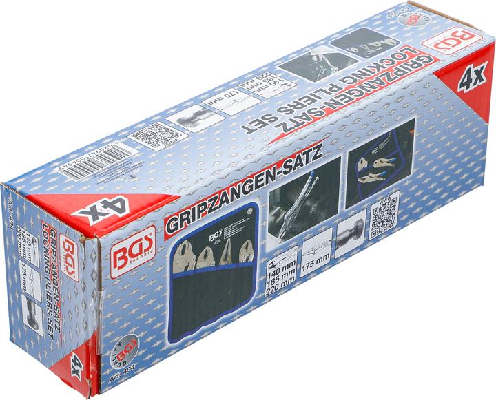 Produktbild BGS Gripzangen-Satz 4-tlg.
