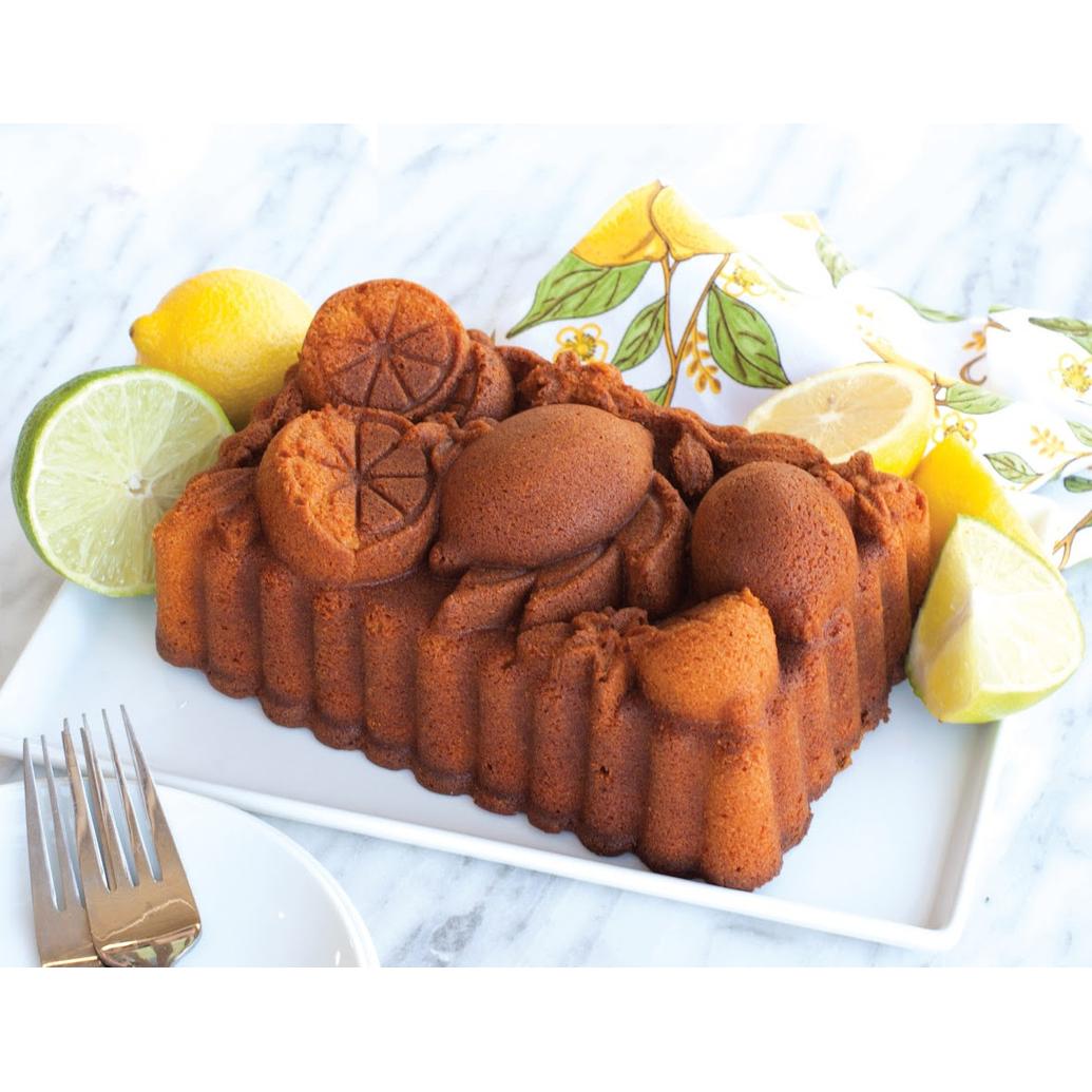 Thumbnail - 3x Nordic Ware Citrus Blossom Loaf Pan, Backform