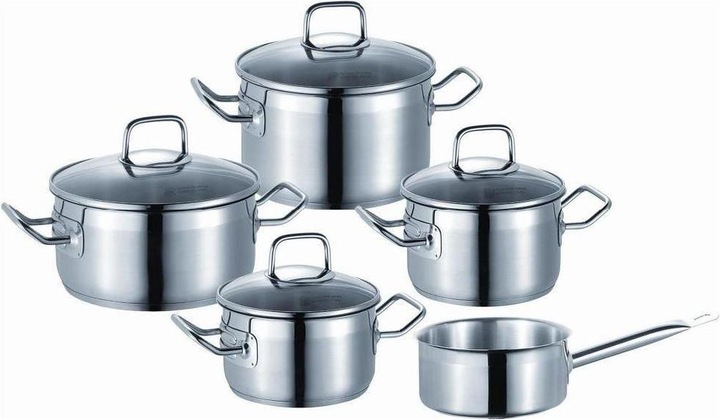 Produktbild Schulte-Ufer SUS Profi Star Topfset 5-teilig (20 cm, Pfannenset + Topfset, Edelstahl)
