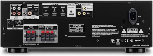 Actual product image Denon AVR-1513, 5.1 Channel A/V Receiver, 110W, 3D, Black (Receiver)