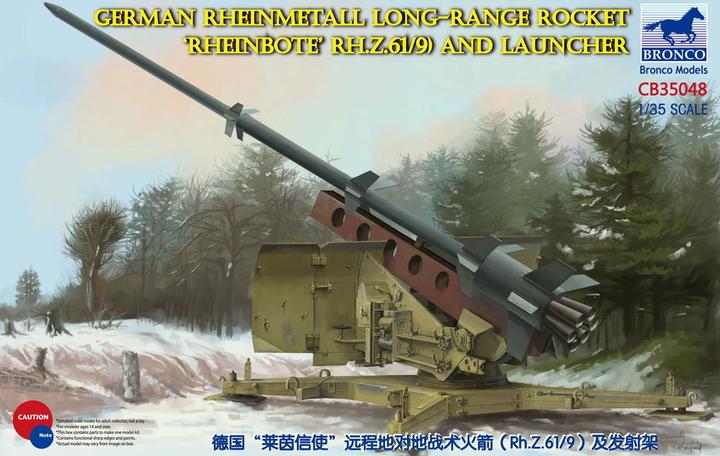 Image du produit Bronco German Rheinmetall Rheinbote Rakete Rheinbote(Rh.Z.61/9) and launcher
