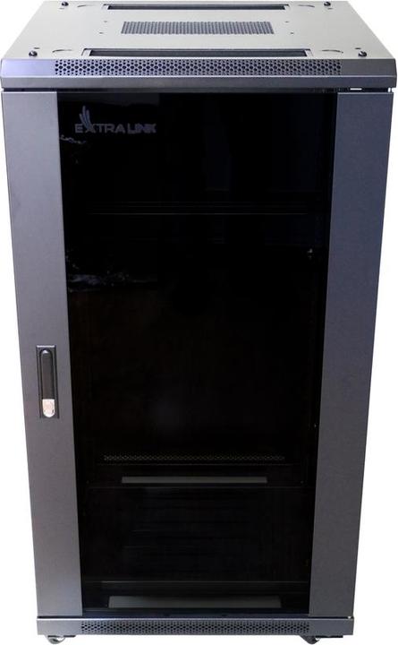 Extralink 22U 800mm floor cabinet black (22 HE, 19 Zoll Rack)