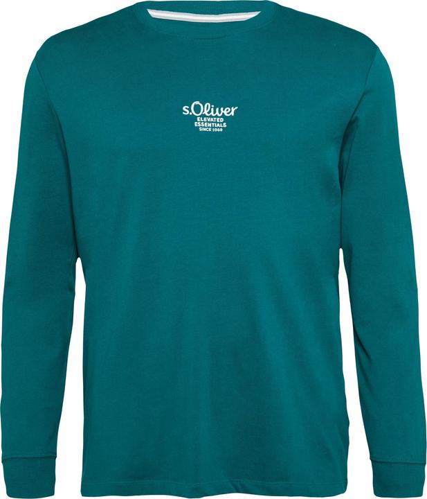 Immagine prodotto S.Oliver T-Shirt Langarmshirt mit Logo-Stickerei (3XL)