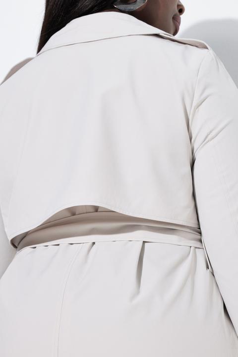 Actual product image Ulla Popken Satin Lined Trenchcoat