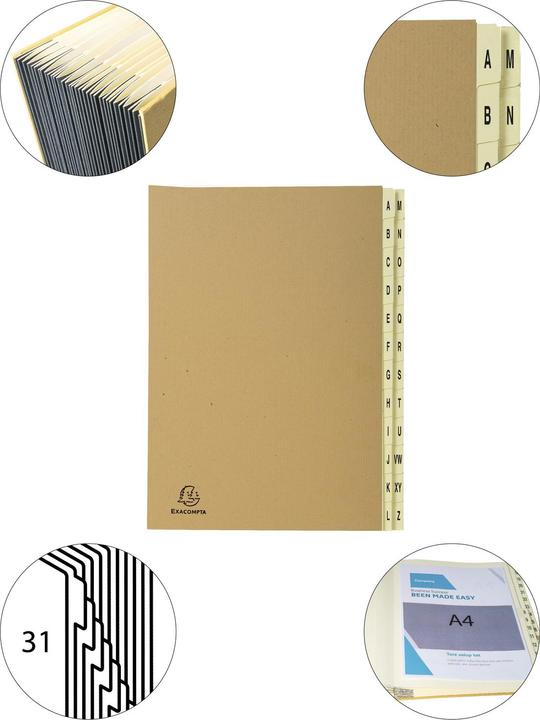 Actual product image Exacompta Folders with pleated spine (A4, 64x)