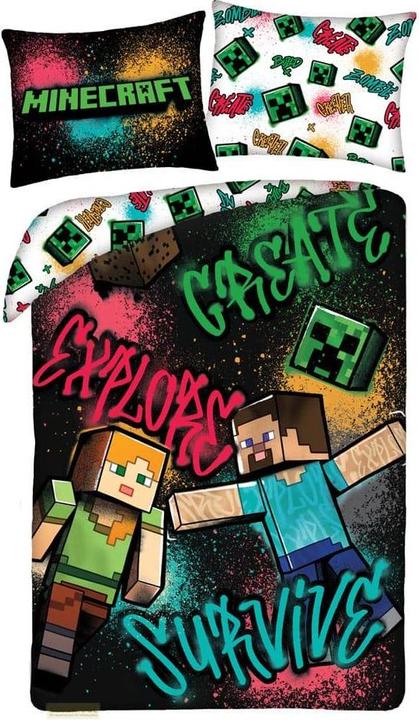 Produktbild Halantex Minecraft Bettwäsche Ver. 6 140 x 200 cm / 70 x 90 cm