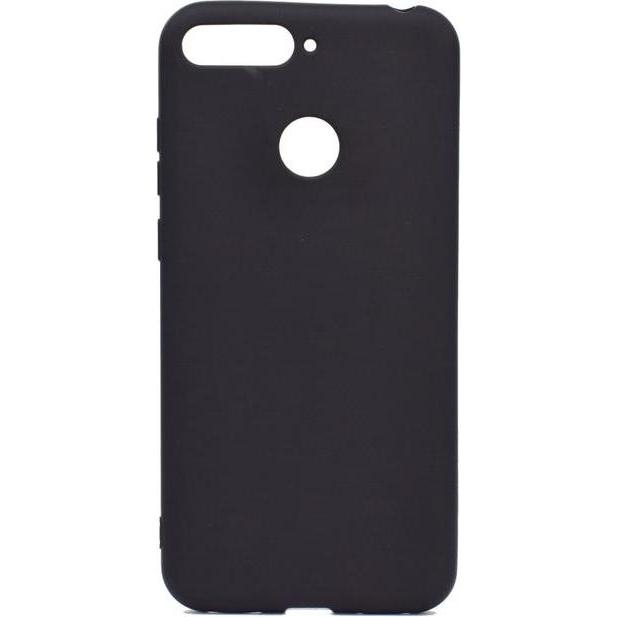 MU Classic Softcase TPU Series (Huawei Honor 7a), Smartphone Hülle, Schwarz