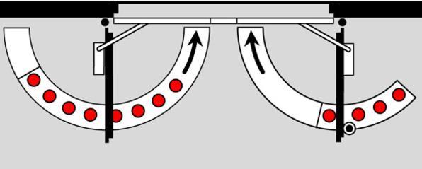 Productafbeelding Dormakaba Glijrail met sluitvolgorderegelaar GSR-EMF 1 Contur Design (Balkondeur, Houten deur, Kamerdeur, Toegangsdeur, Interieur)