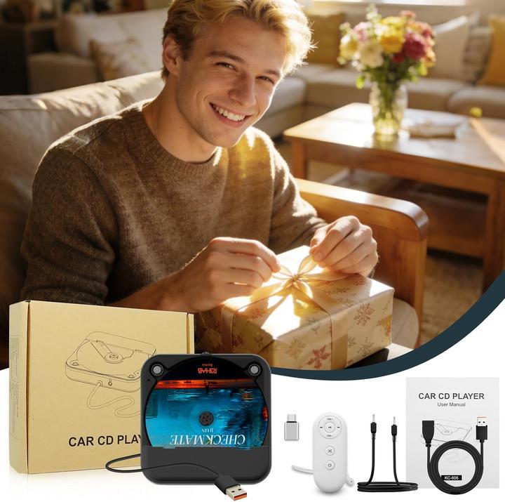 Image du produit Dislind Externer Auto CD-Player mit USB/AUX-Anschluss
