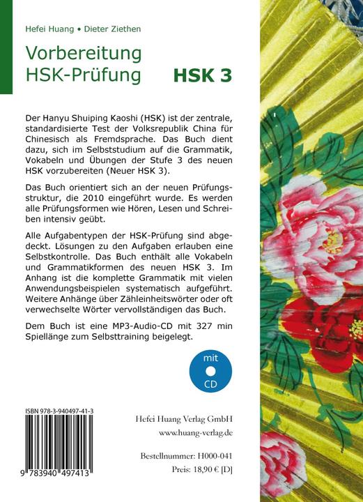 Produktbild Vorbereitung HSK-Prüfung. HSK 3 (Deutsch, Dieter Ziethen, Hefei Huang, 2015)
