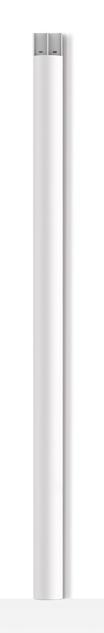 Immagine prodotto Multibrackets Canalina per cavi 75x1600, alluminio, bianco (Tubazione, 160 cm)