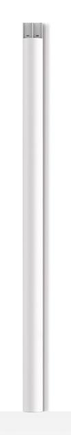 Image du produit Multibrackets Chemin de câbles 75x1600, aluminium, blanc (Conduit, 160 cm)