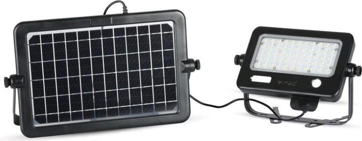 Produktbild V-TAC VT78810 10W LED Solar Fluter Abnehmbarer schwarzer Körper 4000K (1100 lm, IP65)