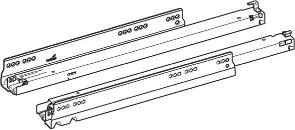 Actual product image Hettich Full-extension runner with Actro YOU silent system