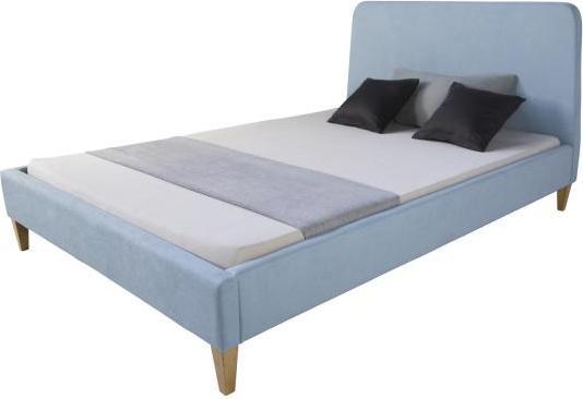 Produktbild Homestyle4u Polsterbett Doppelbett Stoffbett Bettgestell (140 x 200 cm)