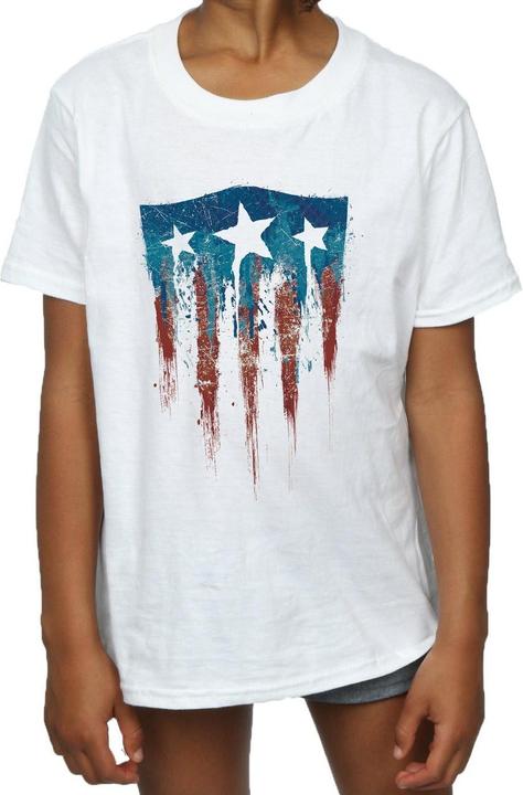 Produktbild Captain America Flag Shield TShirt Mädchen (116)
