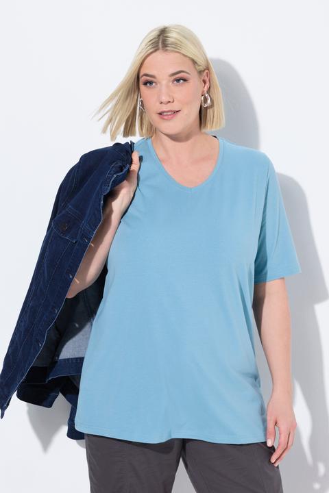 Produktbild Ulla Popken T-Shirt, A-Linie, V-Ausschnitt, Halbarm (46, 48)