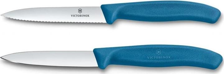 Produktbild Victorinox Swiss Classic, Gemüsemesser Set, 2tlg, 10cm, gerade/wellen, blau, box (10 cm)
