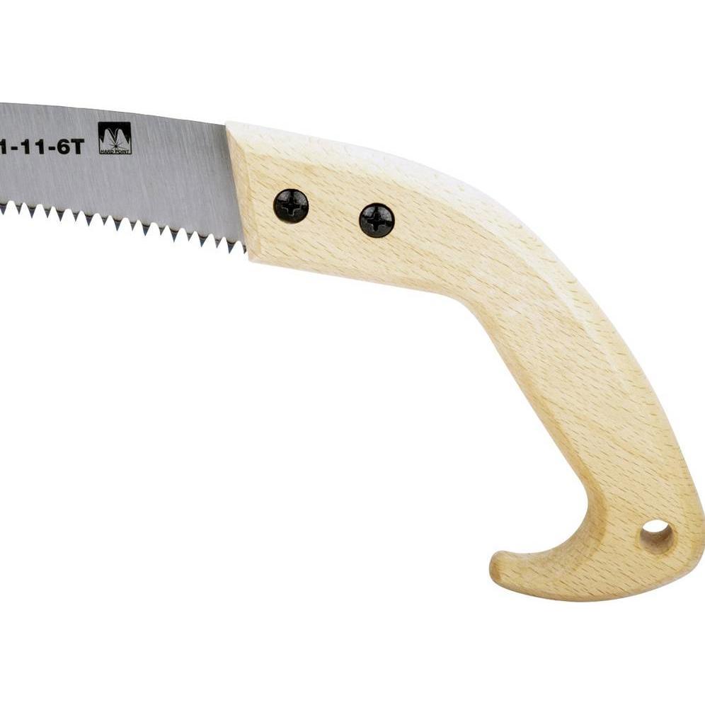 Bahco, Handsäge, Astsäge mit gehärteten Zahnspitzen und Holzgriff, 6 ZpZ, 11"