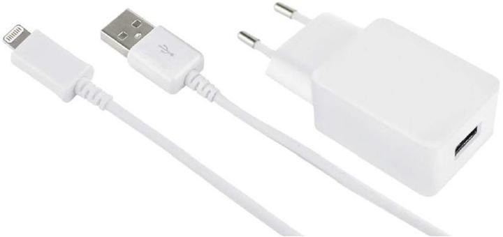 Actual product image D-Parts B-Speech Fontastic - Power adapter - 2.4 A (USB) - to cable: Lightning - for Apple iPad/iPhone/iPod (1 portion)