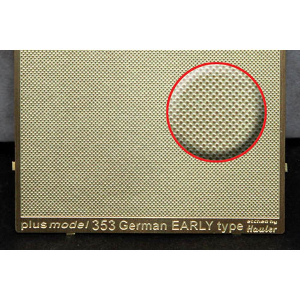 Plus Model Engraved plate - German Early