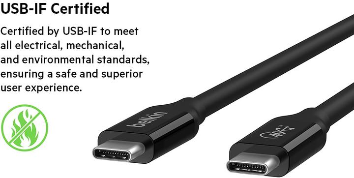 Image du produit Belkin USB C — USB C (0.80 m, USB 4.0, 100 W)