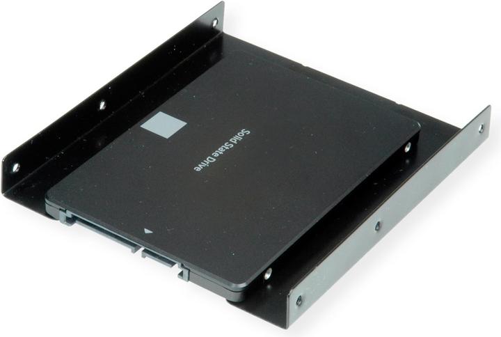 Actual product image Roline HDD/SSD mounting adapter, 3.5" frame for 1x 2.5" HDD/SSD, metal, black
