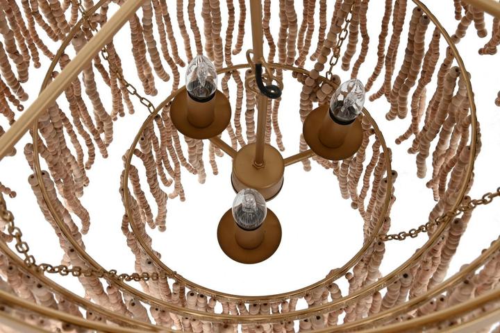 Actual product image Techo Lamp with Natural Balls