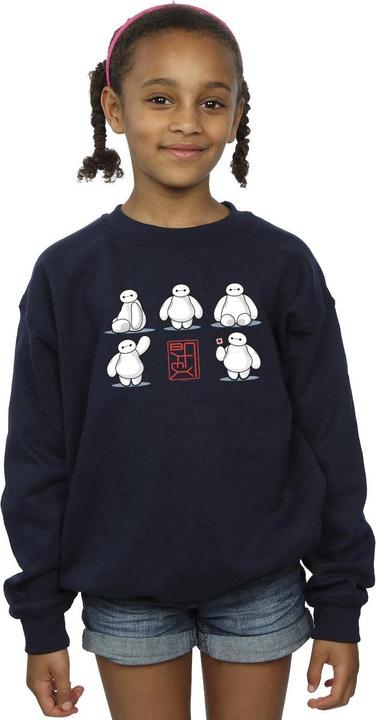 Produktbild Disney Big Hero 6 Baymax Many Poses Sweatshirt Mädchen (116)