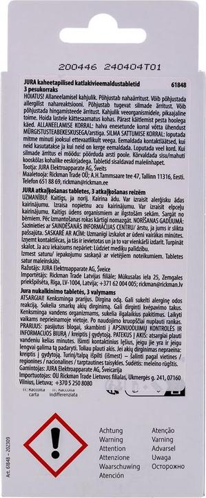 Image du produit Jura Comprimés de détartrage (1000 ml)
