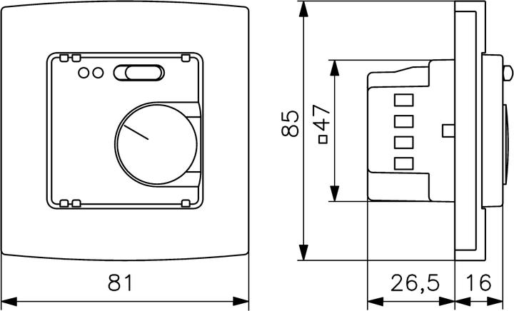 Actual product image ALRE Floor temperature controller