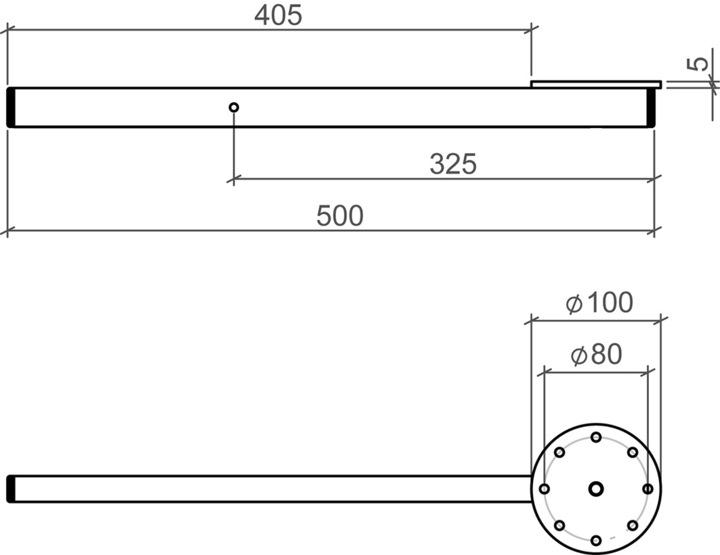 Actual product image Meyer Swivel pull-outs for table tops (1 pcs.)
