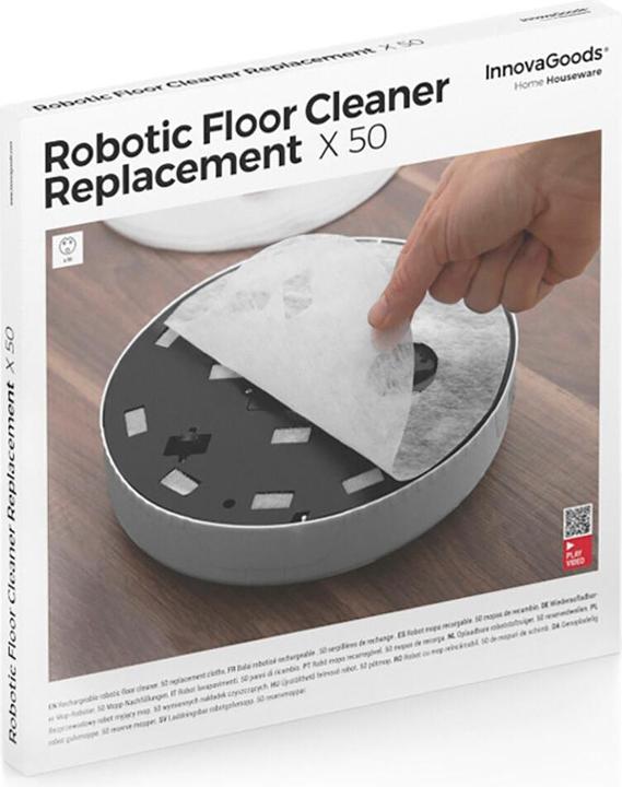 Actual product image InnovaGoods Replacement mops for cleaning robots Pack of 50 units