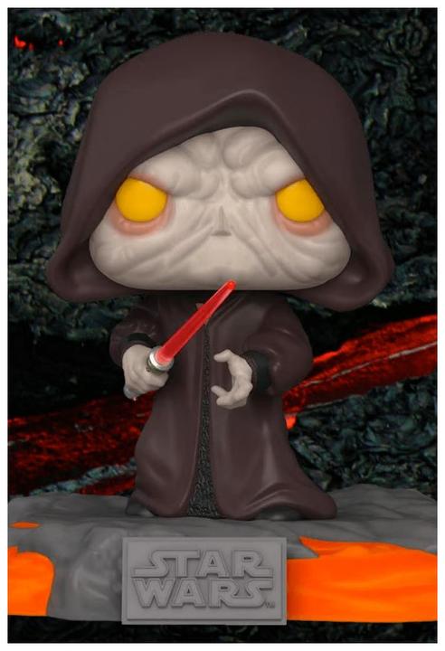 Actual product image Funko Star Wars POP! Deluxe Vinyl figurine Red Saber Series Volume 1: Darth Sidious 9 cm