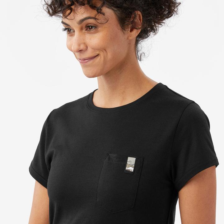 Produktbild Forclaz Merino T-Shirt Damen 100 % Merinowolle schwarz (S)