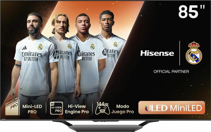 Actual product image Hisense TV 85U7NQ (85", U7N, Mini-LED, 4K, 2024)