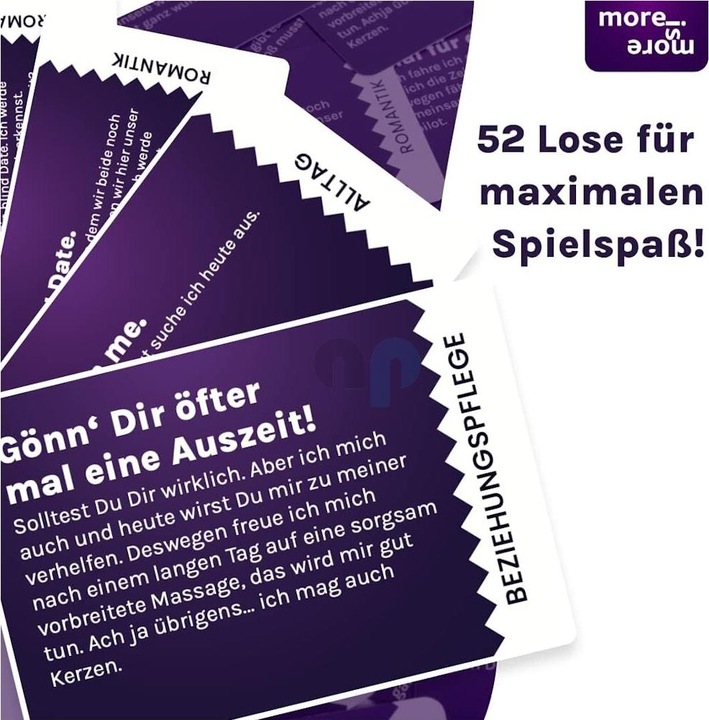 Produktbild More is more AGAINST THE LULL - Die Losbox für Paare (Deutsch)