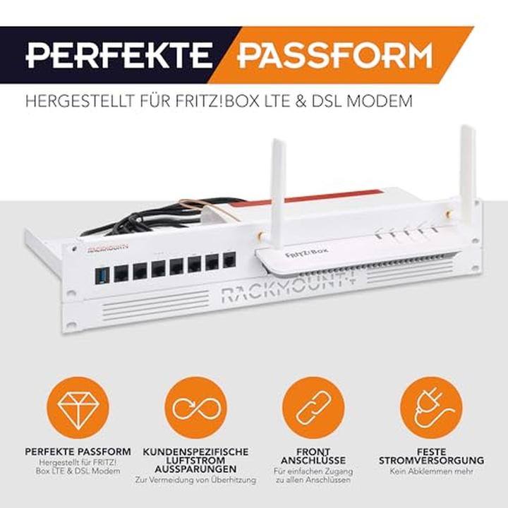 Produktbild Rackmount.IT Rack Mount Kit for AVM Fritz!Box 6890 / 7590