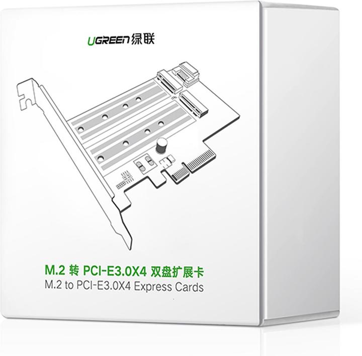 Image du produit Ugreen M.2 NVME to PCI Express 3.0 x4 Adapter Card