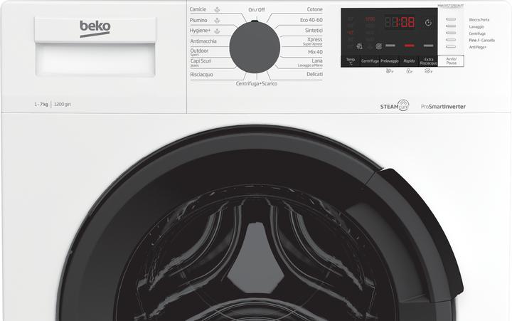 Immagine prodotto Beko MWUXS71282AI/IT Waschmaschine Slim 7kg Klasse A (7 kg, A sinistra)