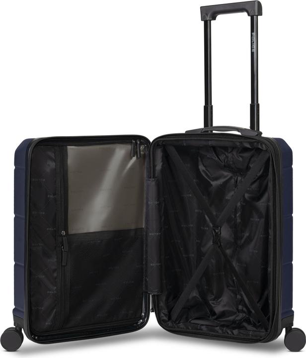 Image du produit Police 4 Rollen Kabinentrolley 55 cm Laptopfach mit Dehnfalte (42 l)