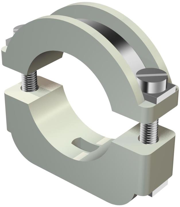 Immagine prodotto OBO Bettermann OBO 301534LGR Clip iso fulminea con foro asolato M5x35mm grigio chiaro
