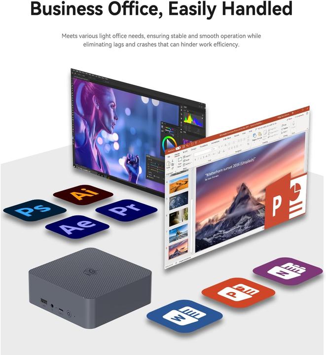 Produktbild Beelink Mini PC EQi12 mit Intel Core i5 und 4K Dual HDMI (Intel Core i5-1235U)