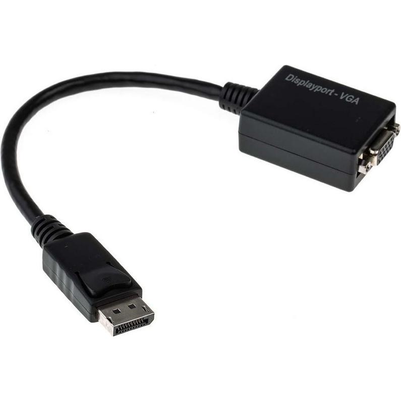 Rs Pro DisplayPort-Kabel A Display-Anschluss B VGA - Buchse, 150mm (0.14 m, DisplayPort), Video Kabel
