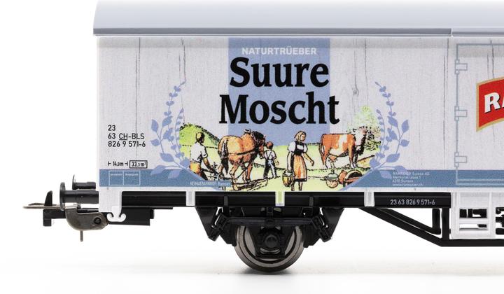 Piko BLS gedeckter Güterwagen Ramseier Moscht Starke Marken Ep. VI (Track H0)