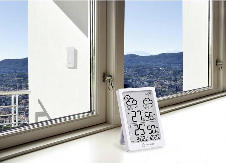 Image du produit Renkforce RF-6416472 Funk-Wetterstation Weiss